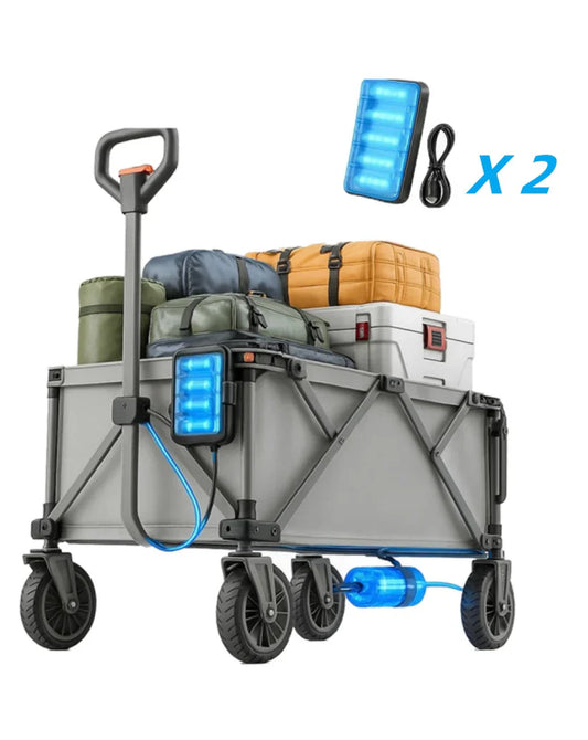 Foldable Electric Utility Wagon – Power-Assist for Heavy Loads