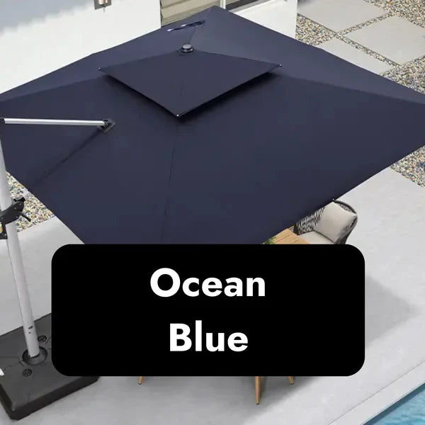 Ｍ.Ｍ.™Solar LED Patio Umbrella-10ft coverage