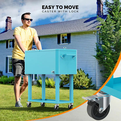 Portable Beverage Cart Cooler