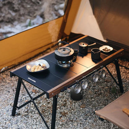 All-in-One Aluminum Camping Kitchen Table – Foldable & Portable