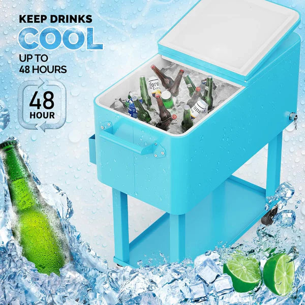 Portable Beverage Cart Cooler